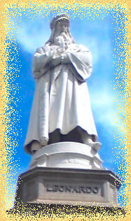 Statua de Leonardo a Milano